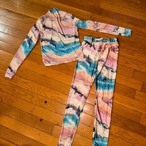 H&M Kids Tie-Dye Matching Set - Pink, Blue, Black